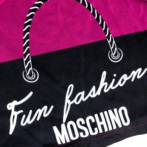 Moschino Teen Hot Pink Purse Logo Top Shirt